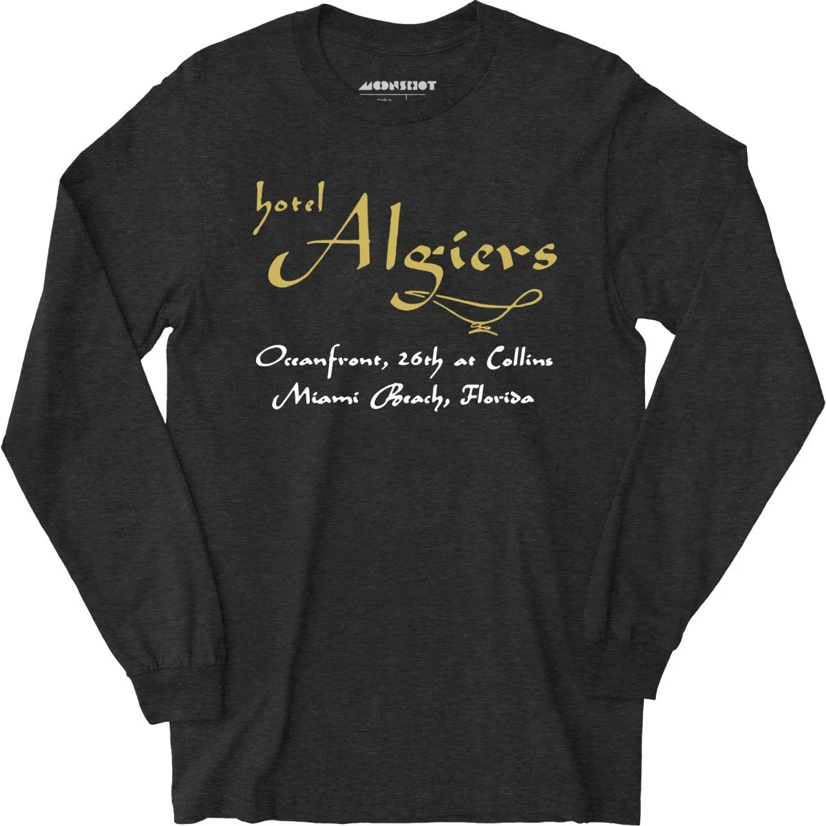 Algiers Hotel - Miami Beach, FL - Vintage Hotel - Long Sleeve T-Shirt