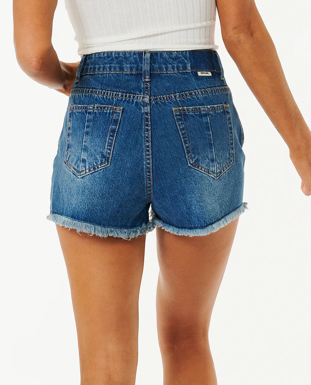 Amy High Shorts in Dark Blue