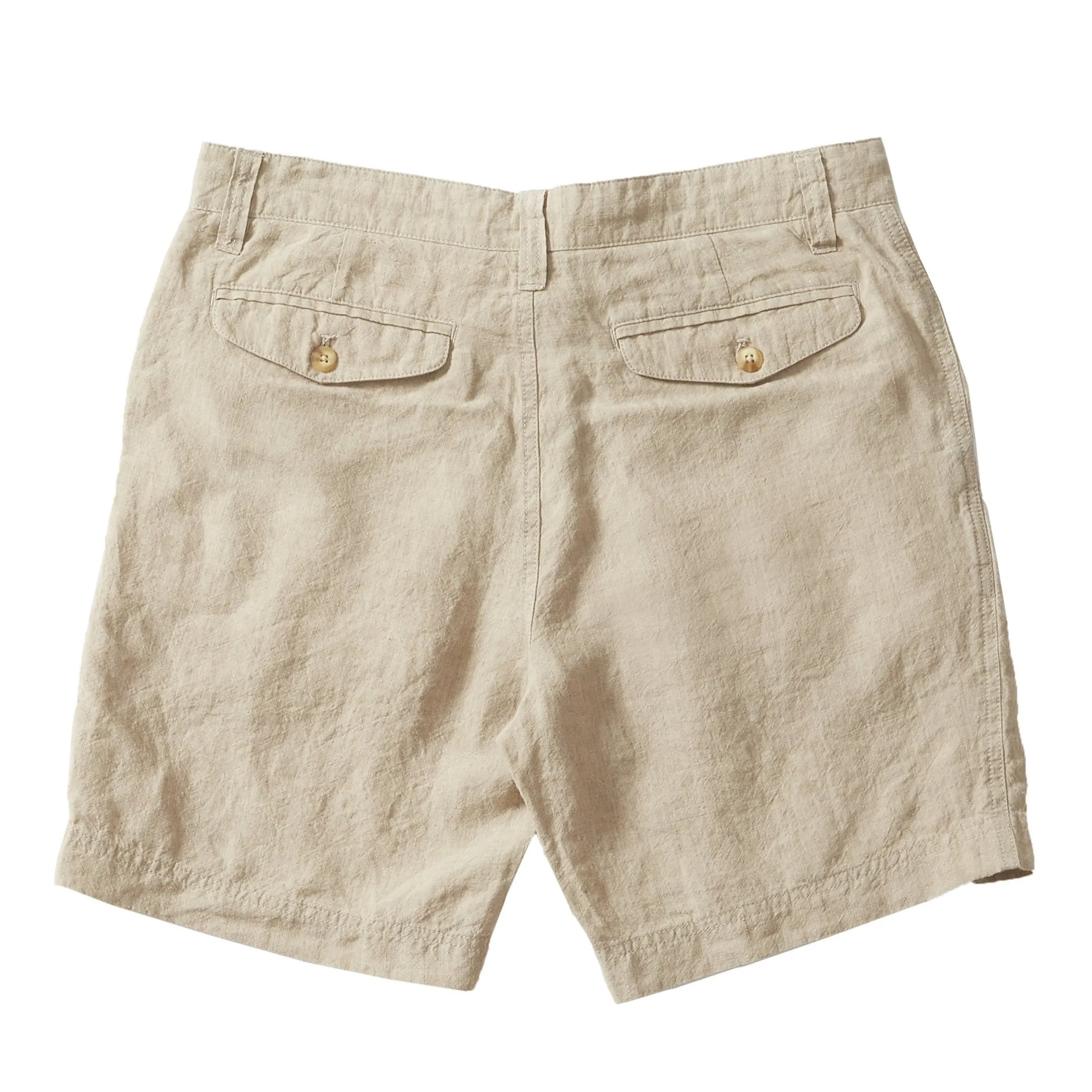 Aventura Washed Linen Shorts  - Safari