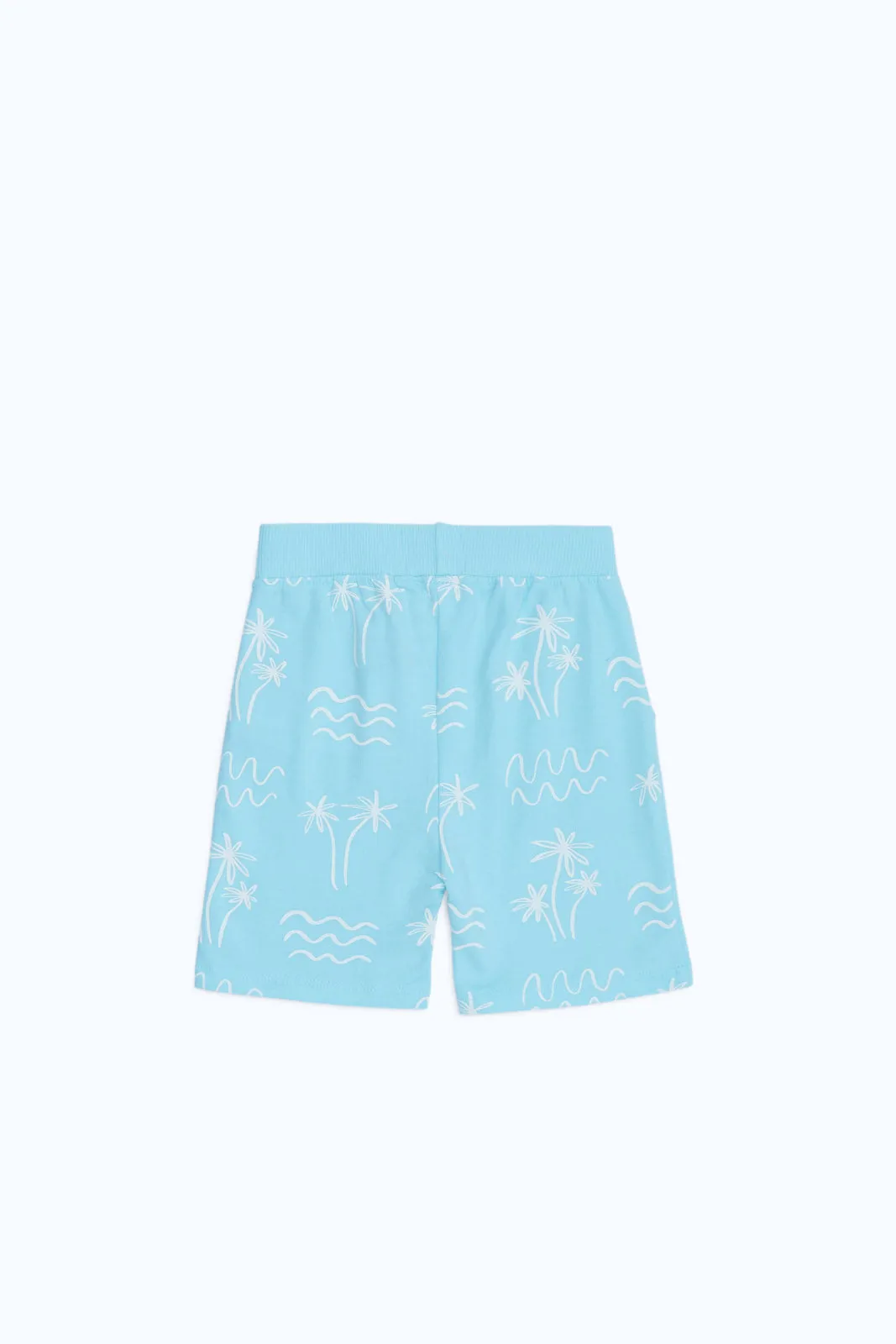 Baby Boys Blue Palm Printed Active Shorts