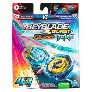 Beyblade Burst Quadstrike Komet Helios H8 And Tidal Pandora P8 Dual Pack