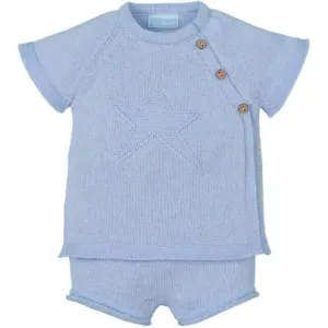 Boys Blue 2 Piece Shorts Set