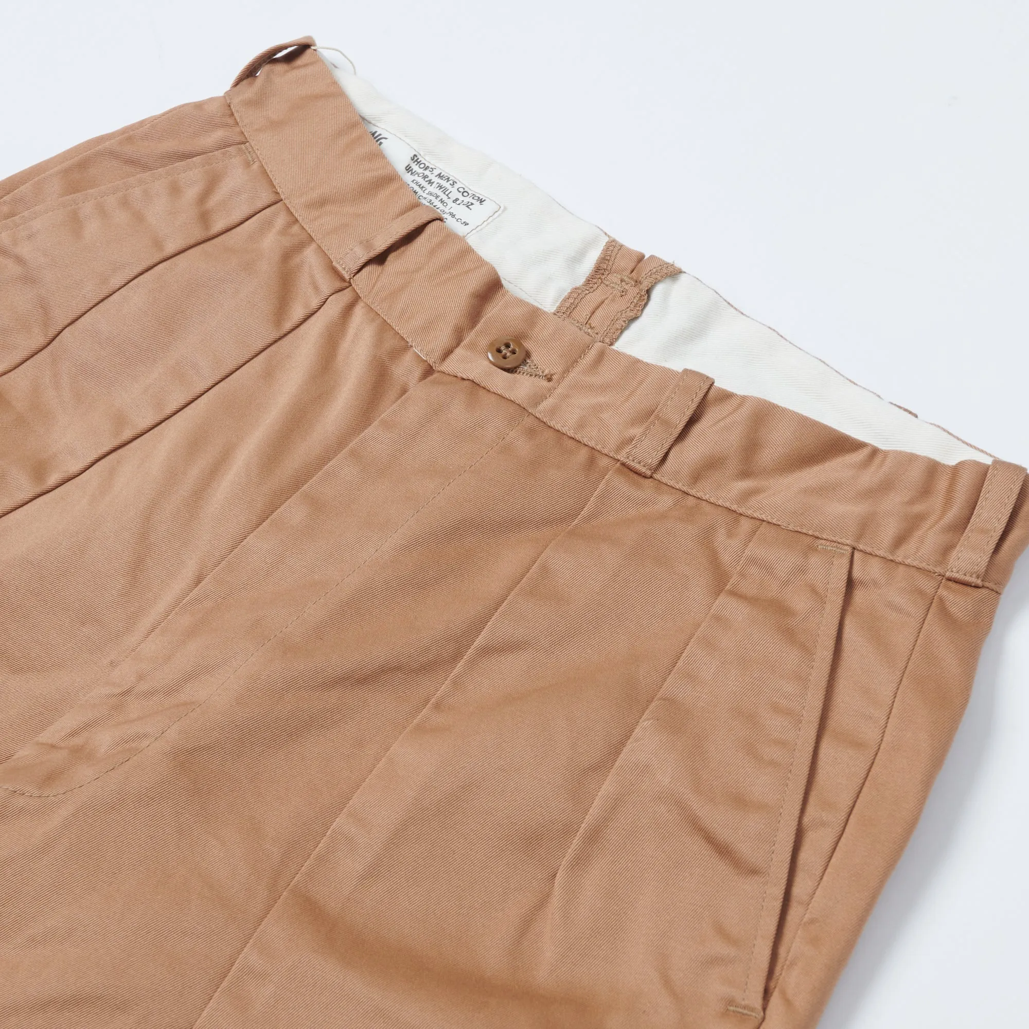 Buzz Rickson's Cotton Uniform Twill 8.2oz Chino Short - Khaki