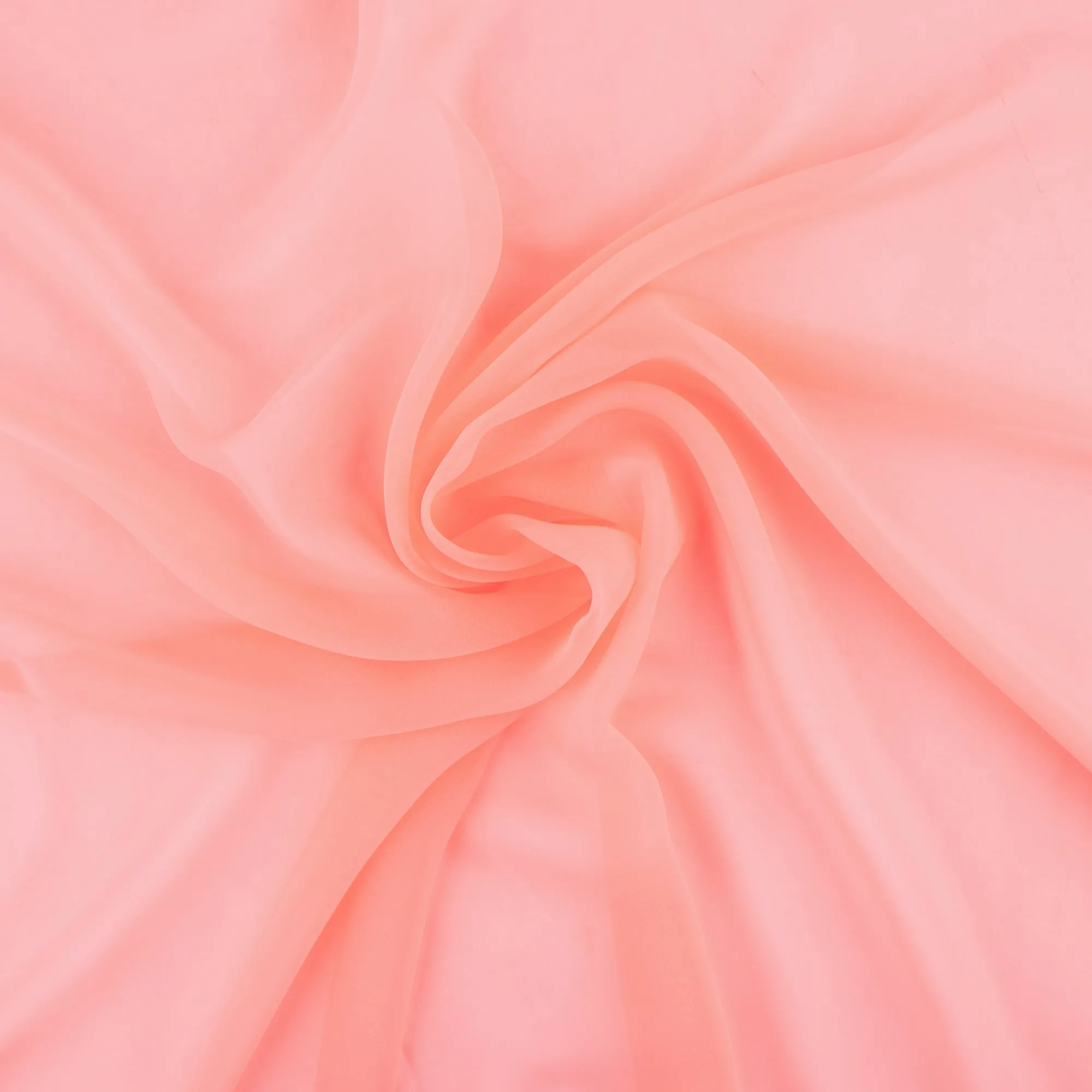 Chiffon - VICTORIA - Solid - Dark peach