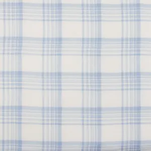 Crepe Chiffon - DAISY - Big Plaid - Blue