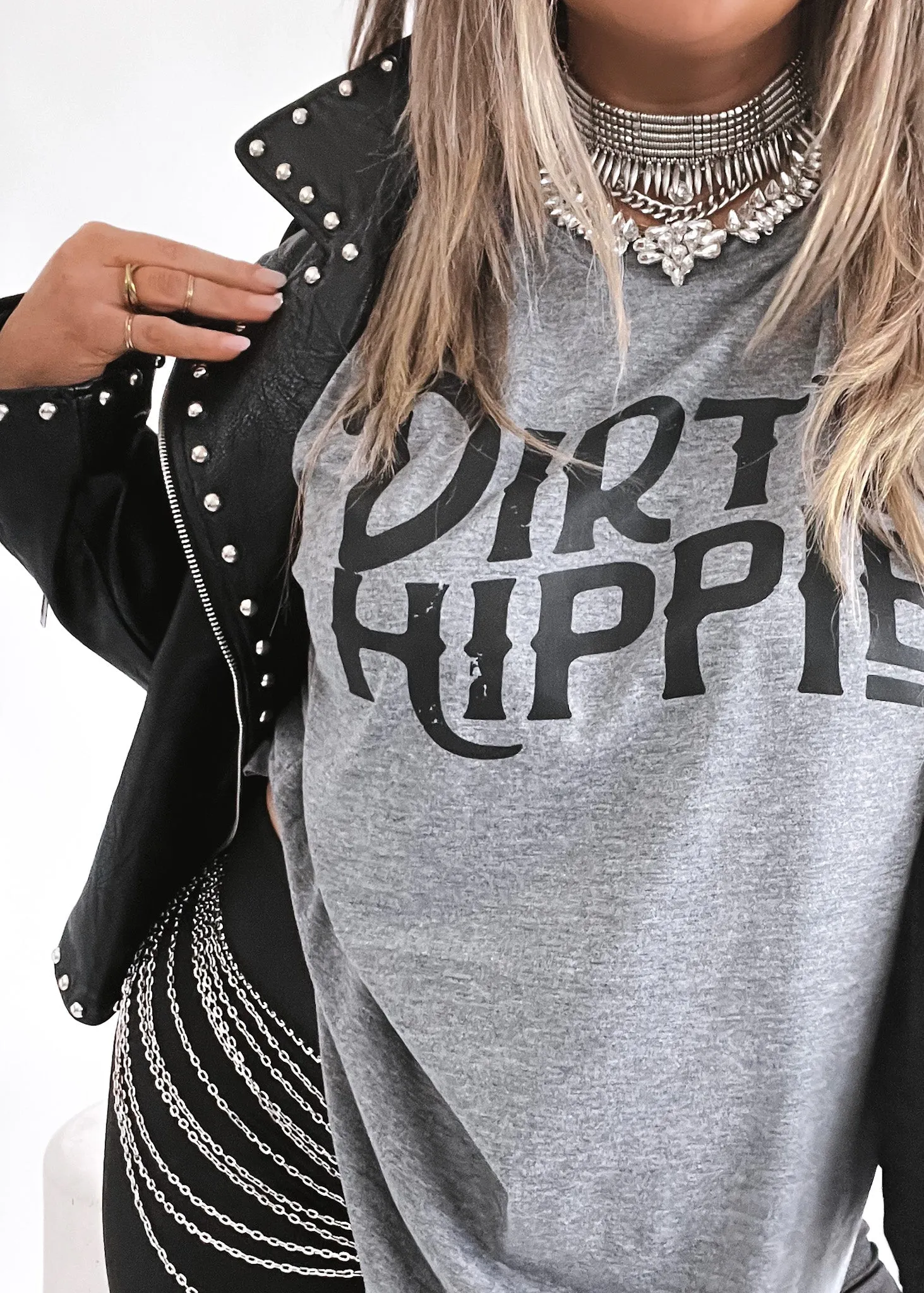 DIRTY HIPPIE SIDE SLIT TEE