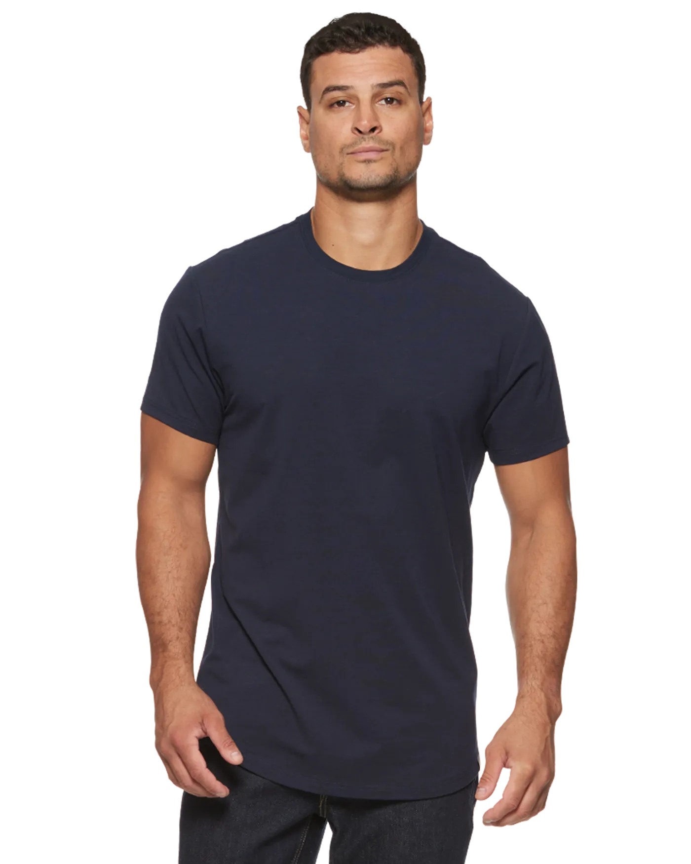 DUKE CURVED HEM TEE