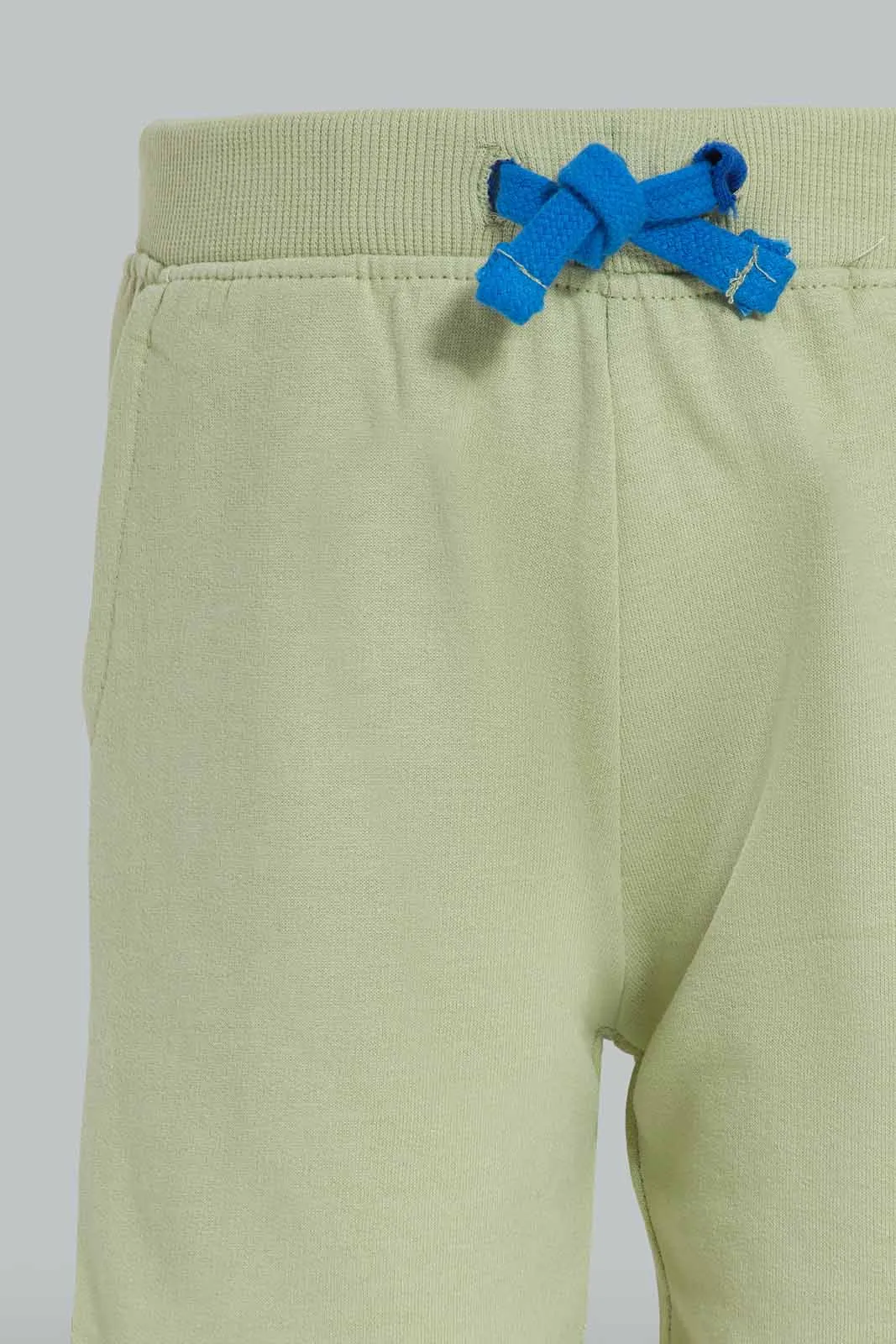 Green Pull On Shorts For Baby Boys