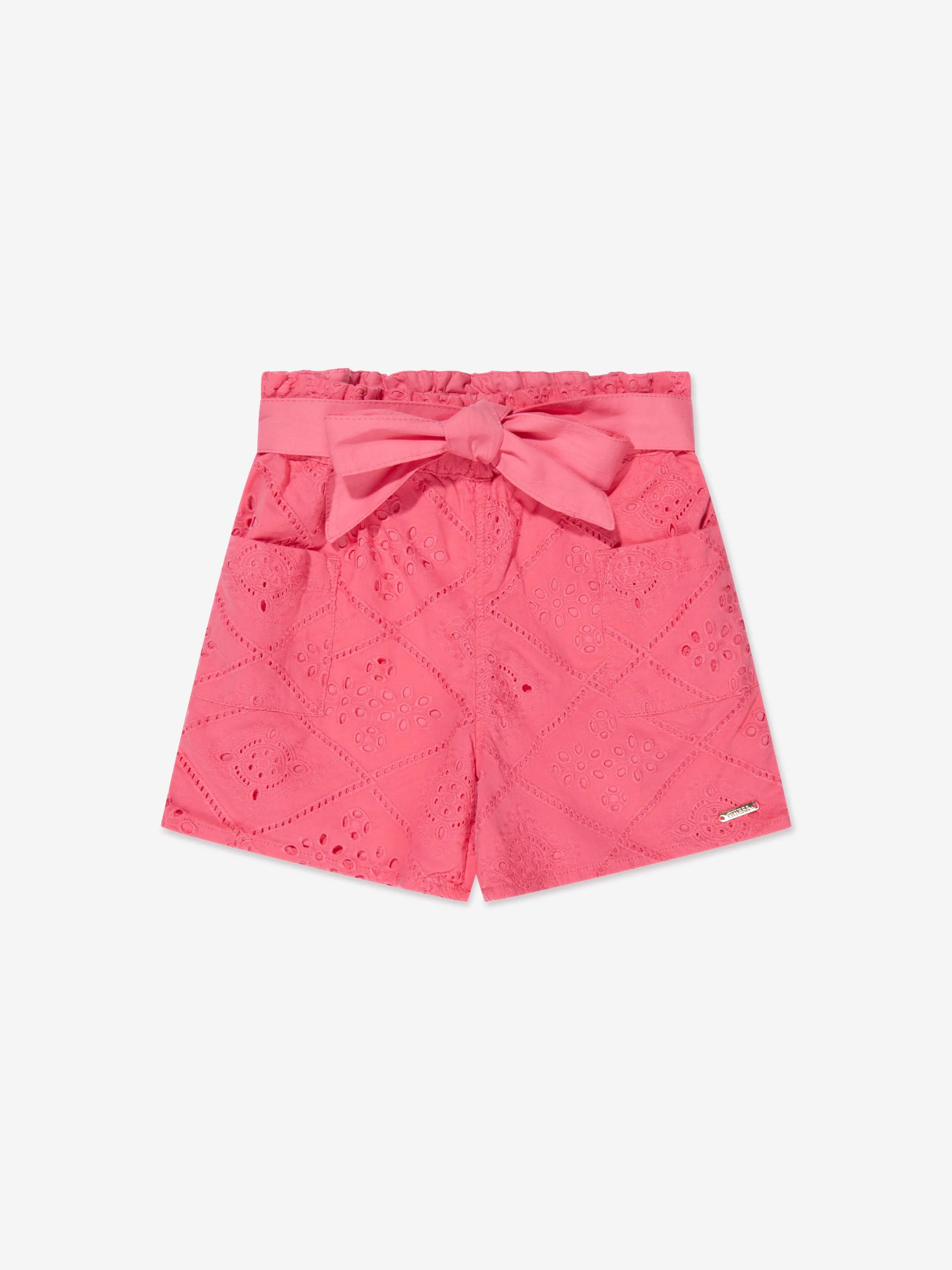 Guess Girls Sangallo Shorts in Pink