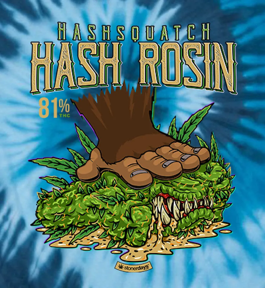 Hash Rosin Blue Tie dye