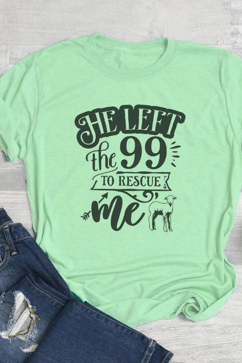 He Left The 99 Softstyle Adult T-Shirt