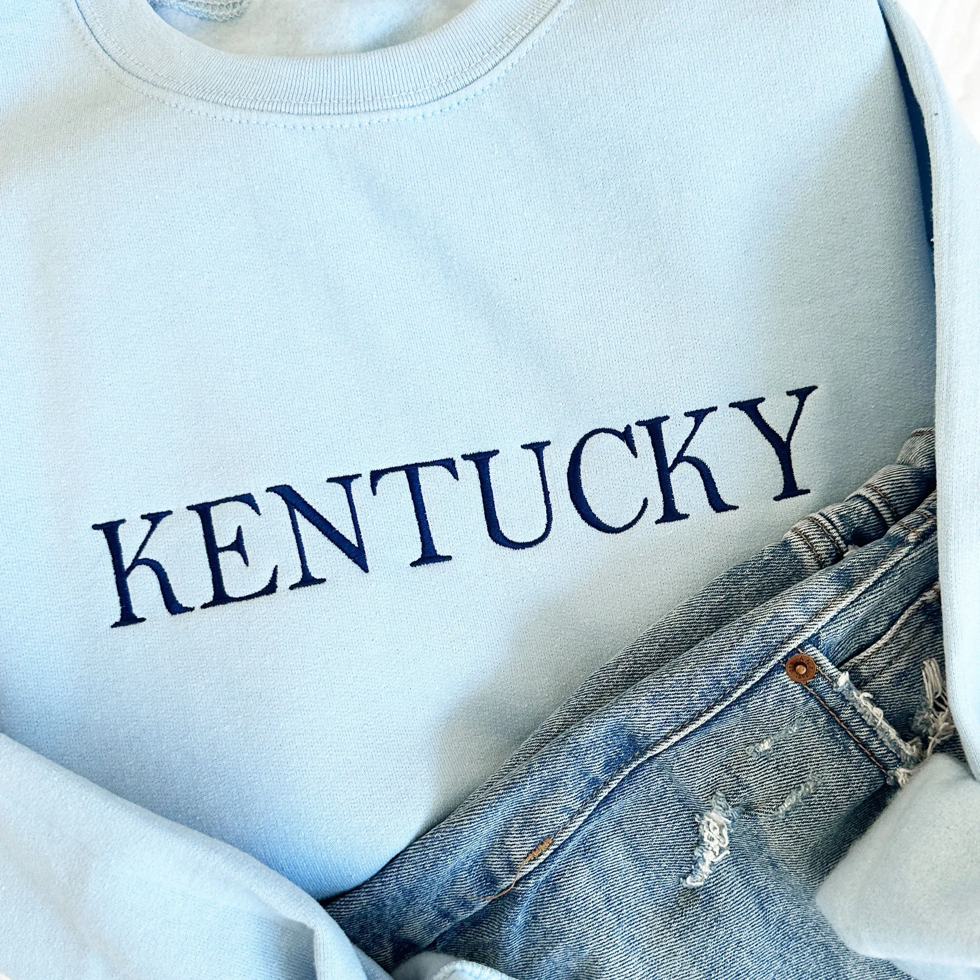 Kentucky Embroidered Gemma Crewneck Sweatshirt