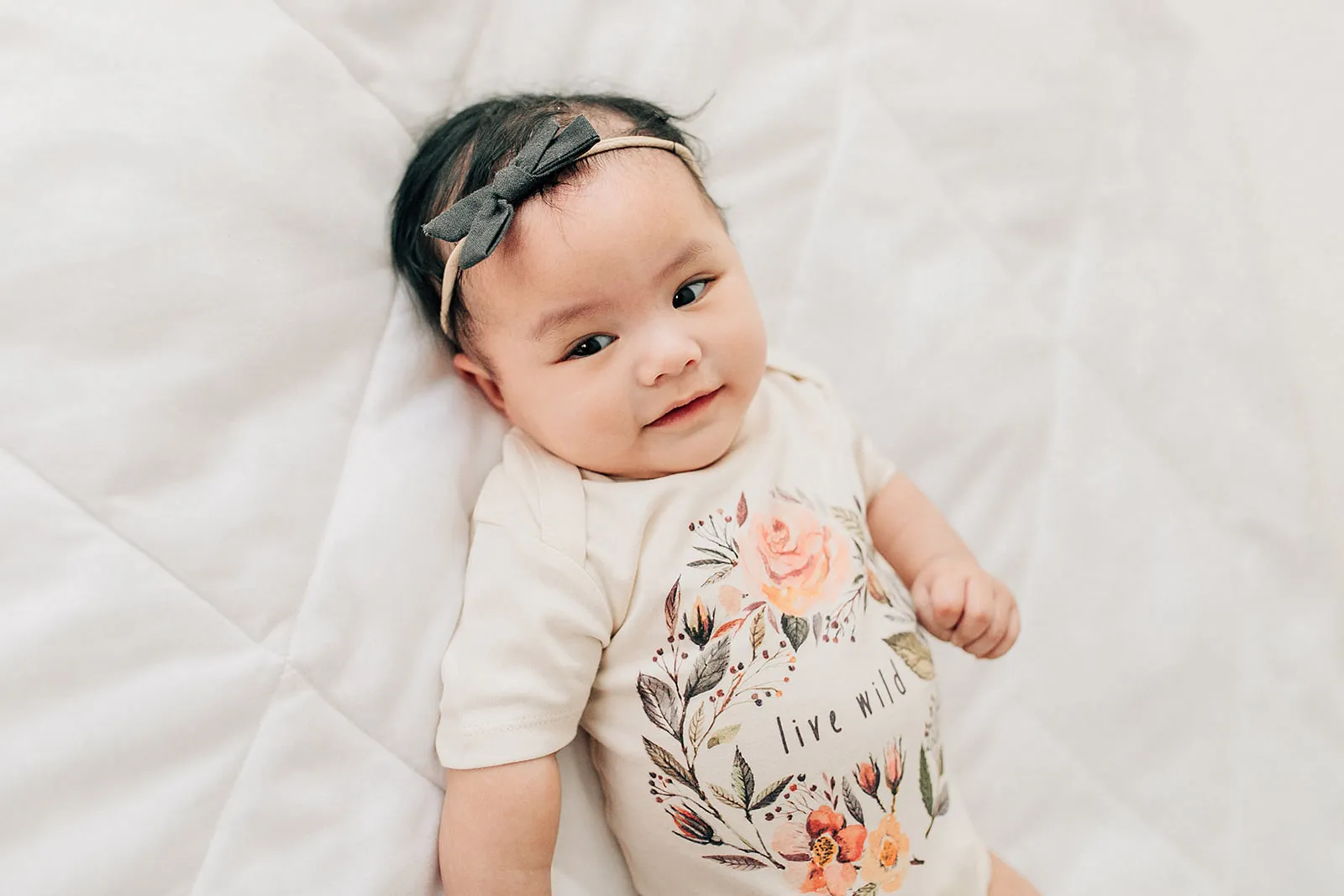 Live Wild Floral Organic Baby Onesie®