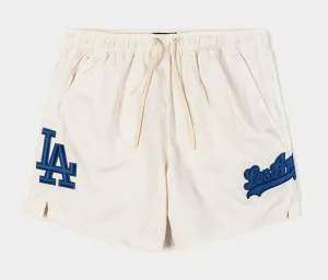 Los Angeles Dodgers Triple Tonal Woven Mens Shorts (Neutral/Blue)