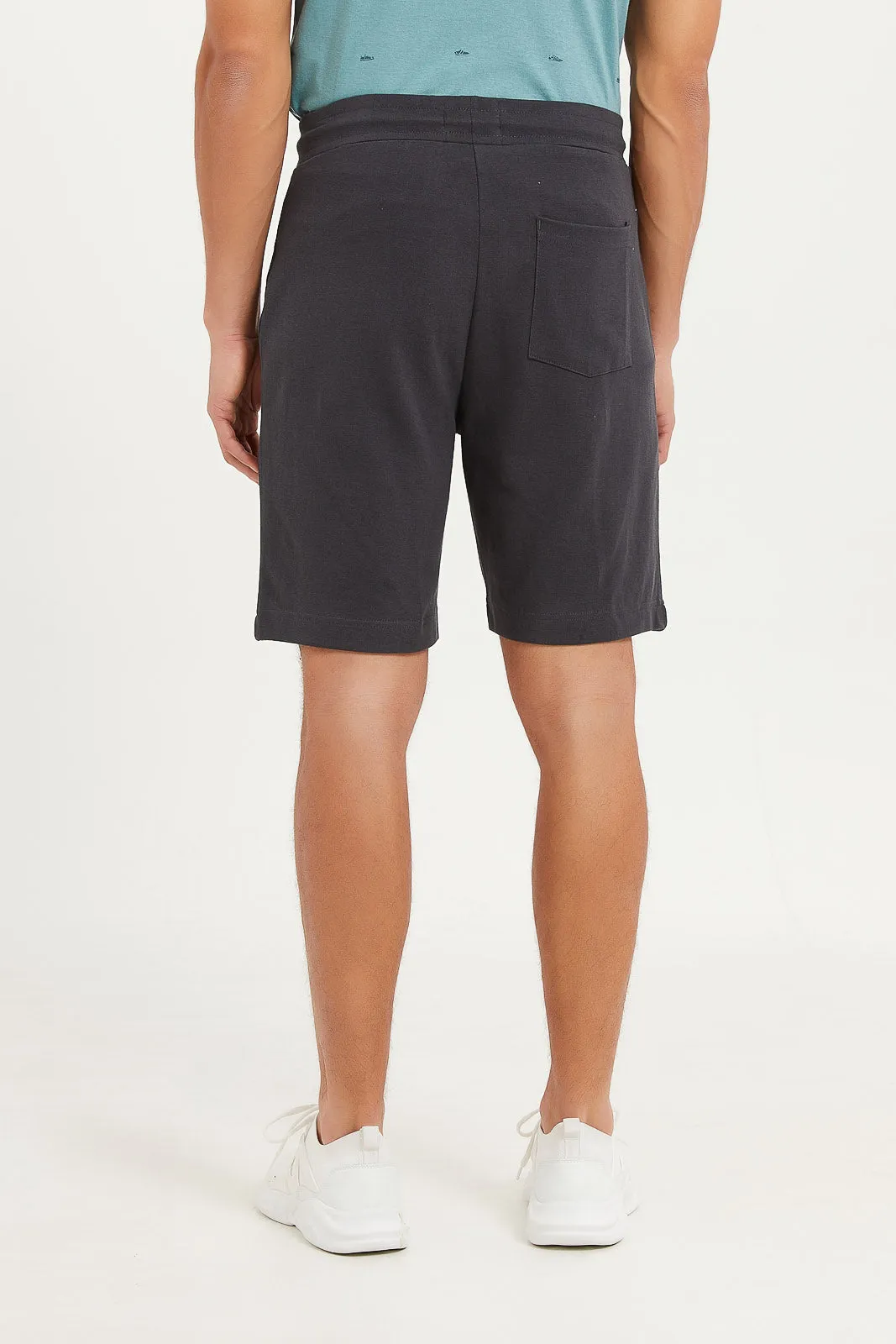 Men Charcoal Lounge Shorts