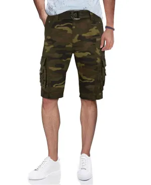 Men's Cargo Shorts with Snap Belt X-Ray, Multi