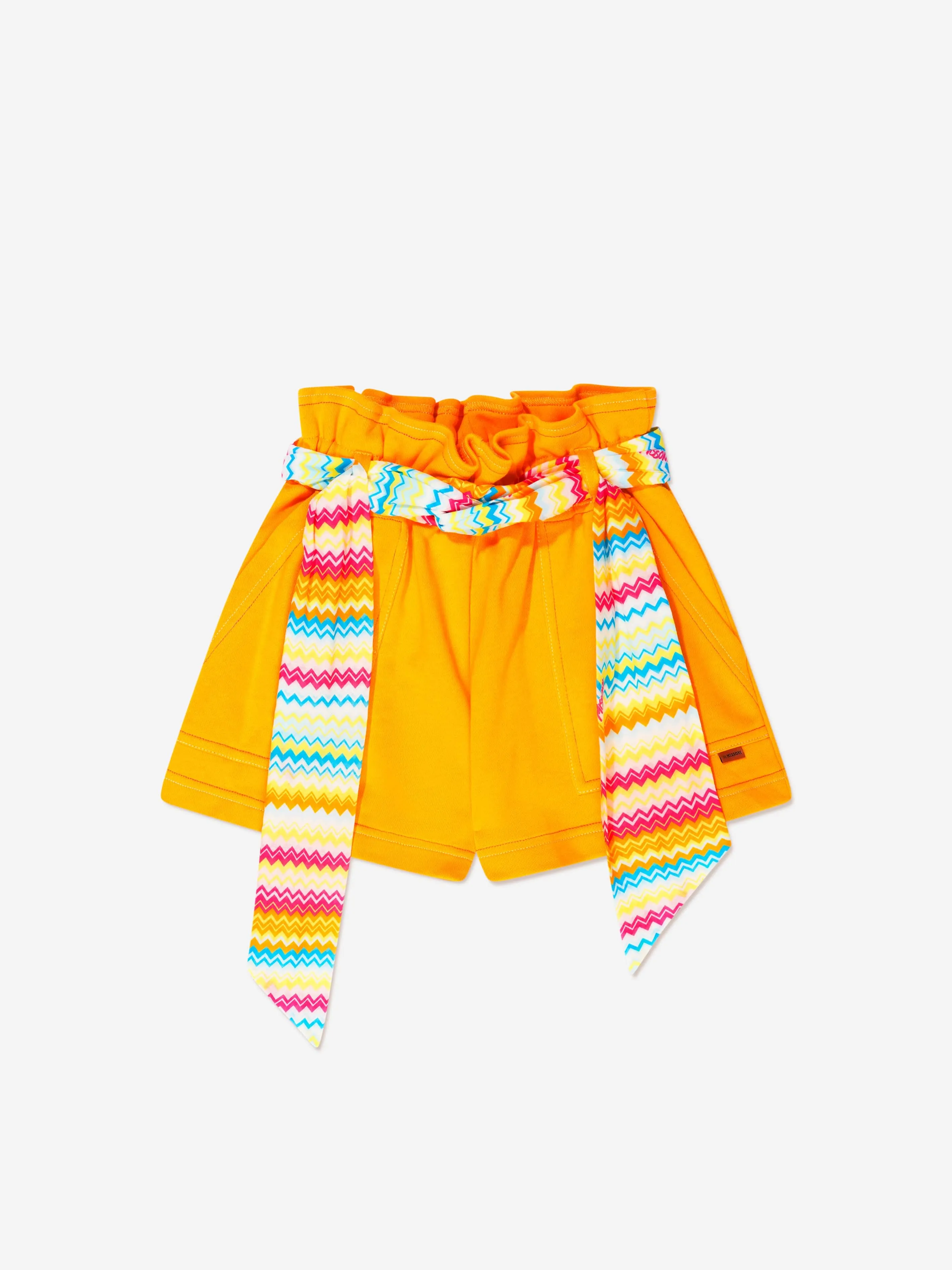 Missoni Girls Jersey Shorts in Mustard