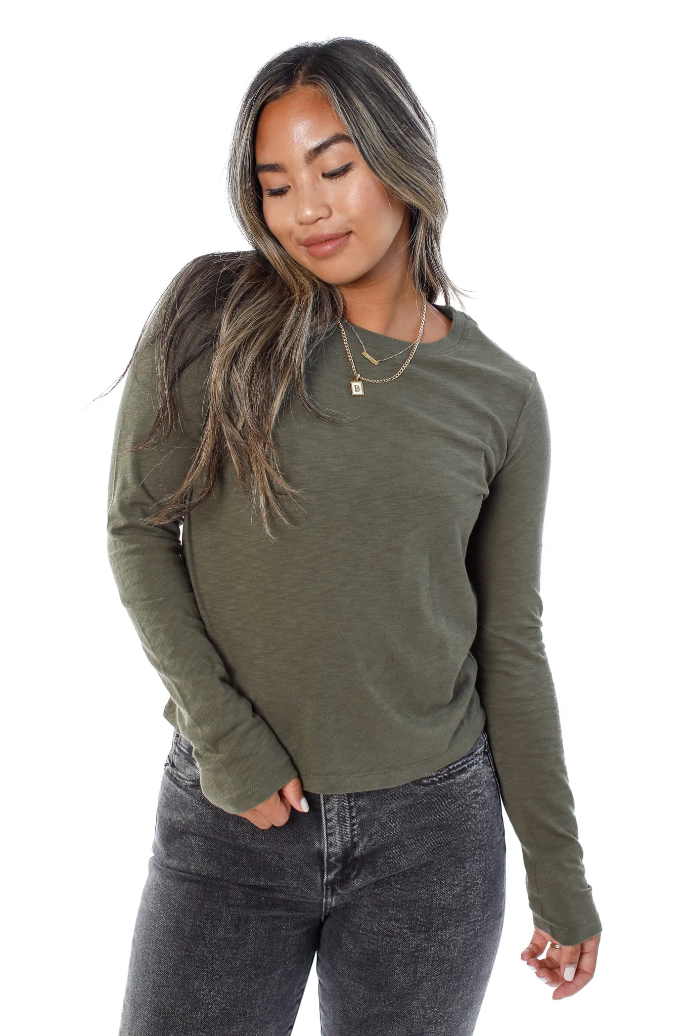 Modern Slub Long-Sleeve Tee