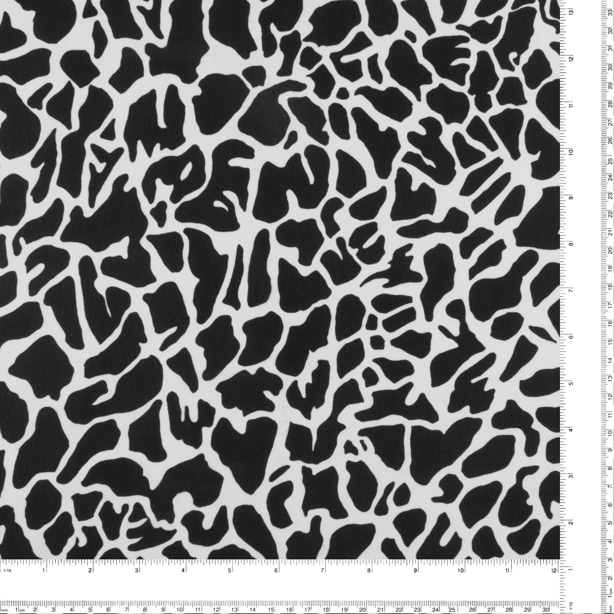 Novelty Printed Chiffon - 314 - Black & White