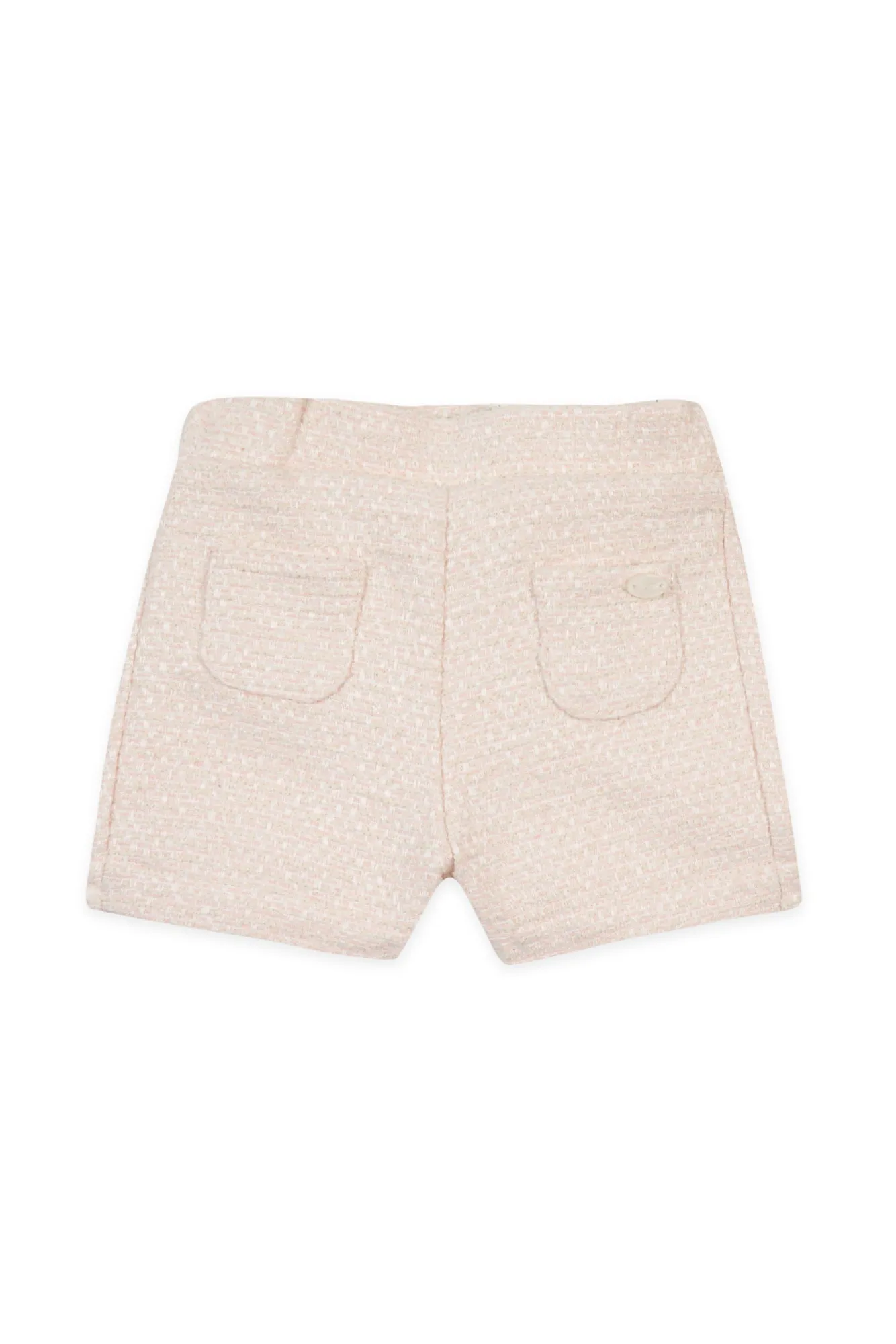 Pale Pink Tweed Baby Shorts