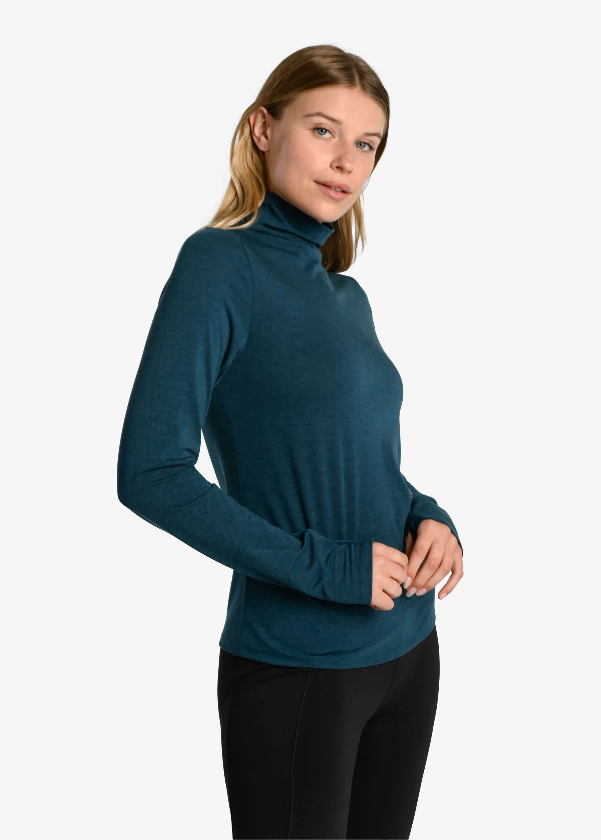 Performance Wool Moisture-Wicking Turtleneck