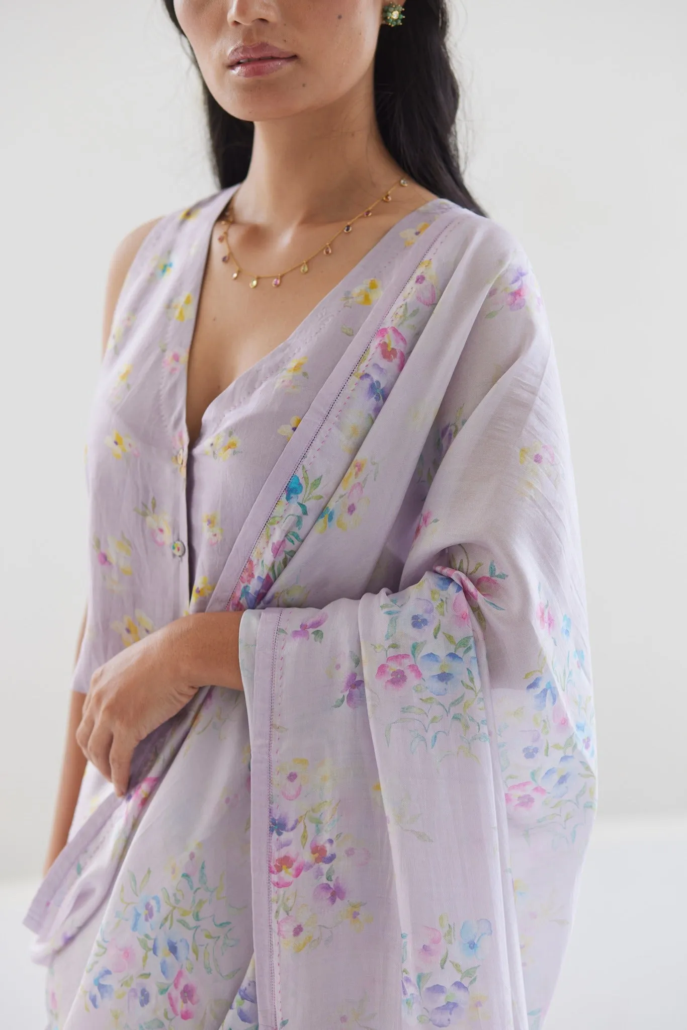 Picnic Daydream Mauve Saree