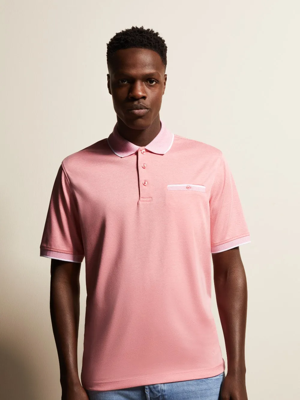 Polo Shirt with Contrasting Stripes 8151-55091A