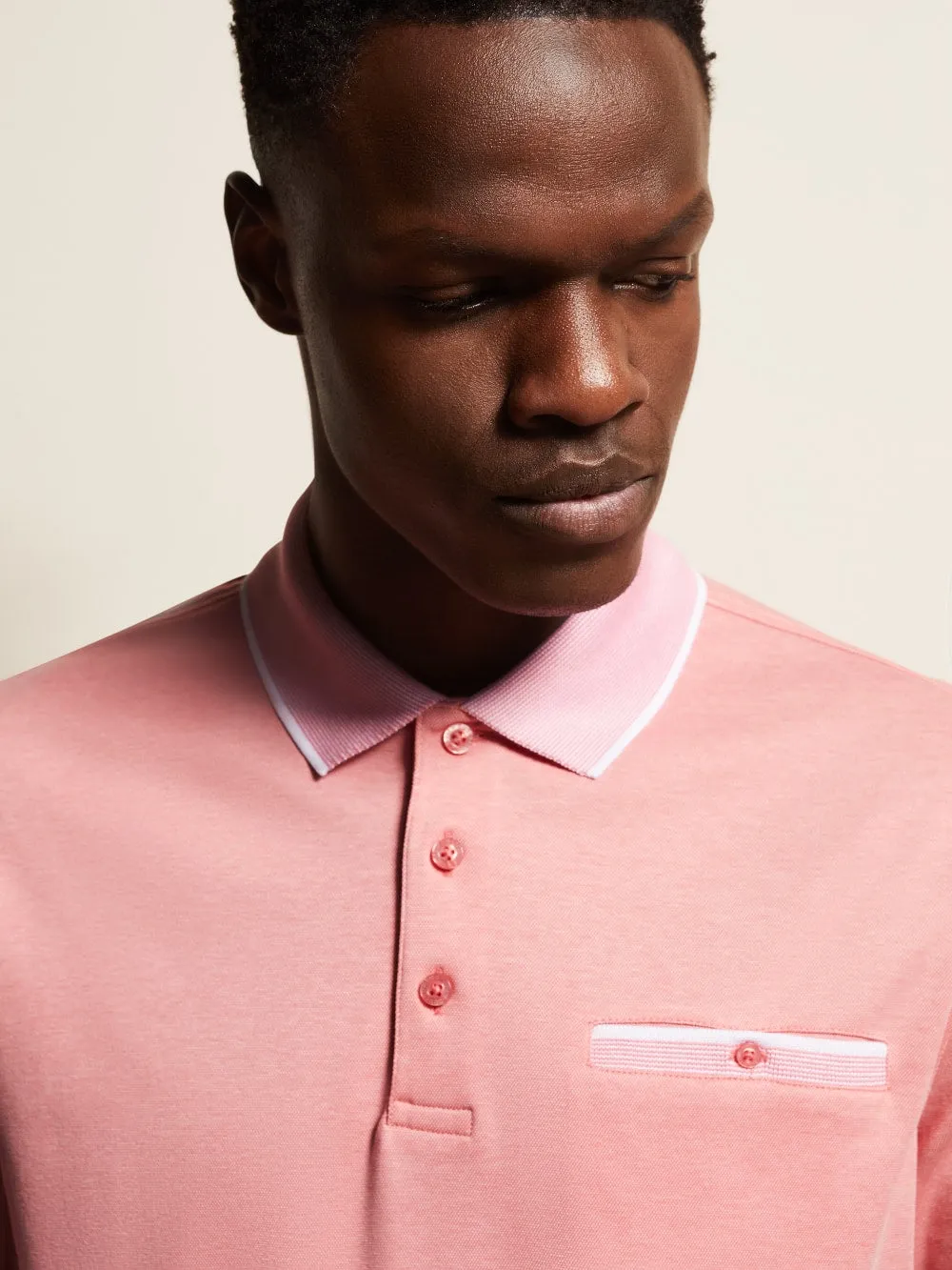 Polo Shirt with Contrasting Stripes 8151-55091A