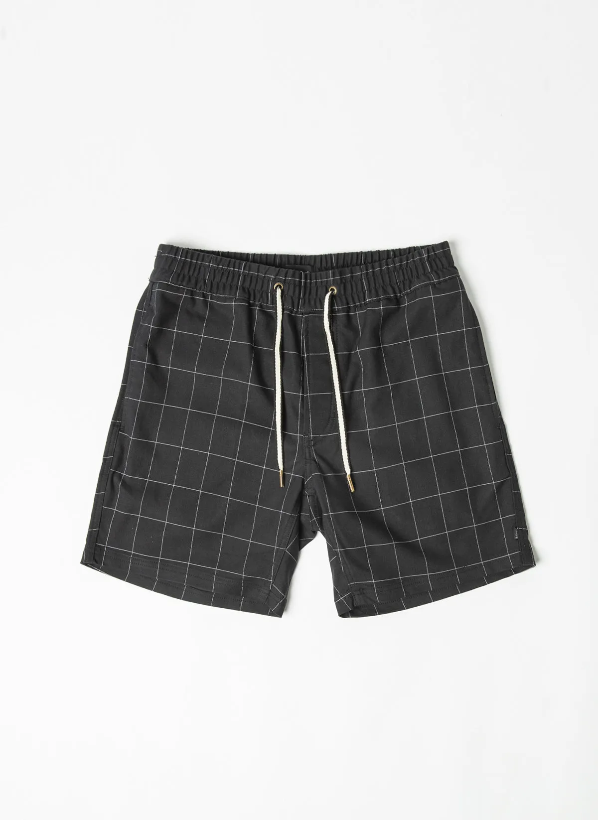 Poolside 17" Short Black Check