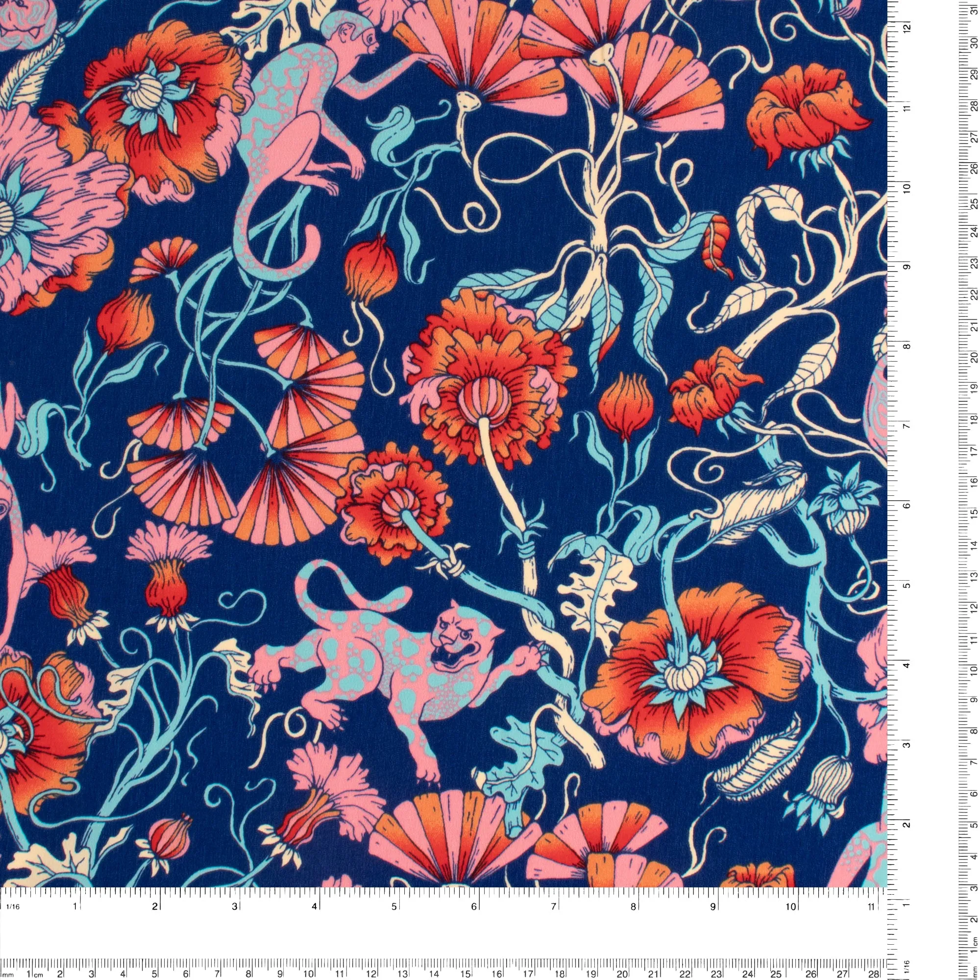 Printed Polyester - SABRINA - 003 - Blue