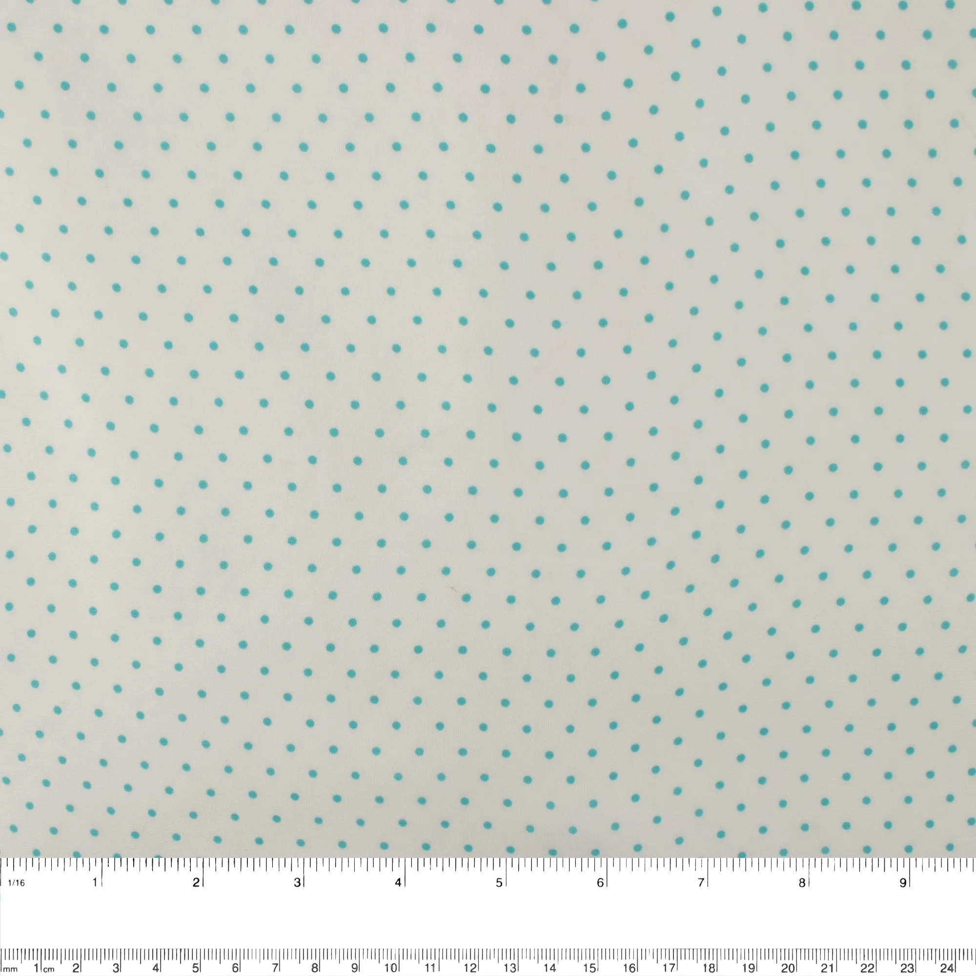 Satin- VICTORIA - Dots - Aqua