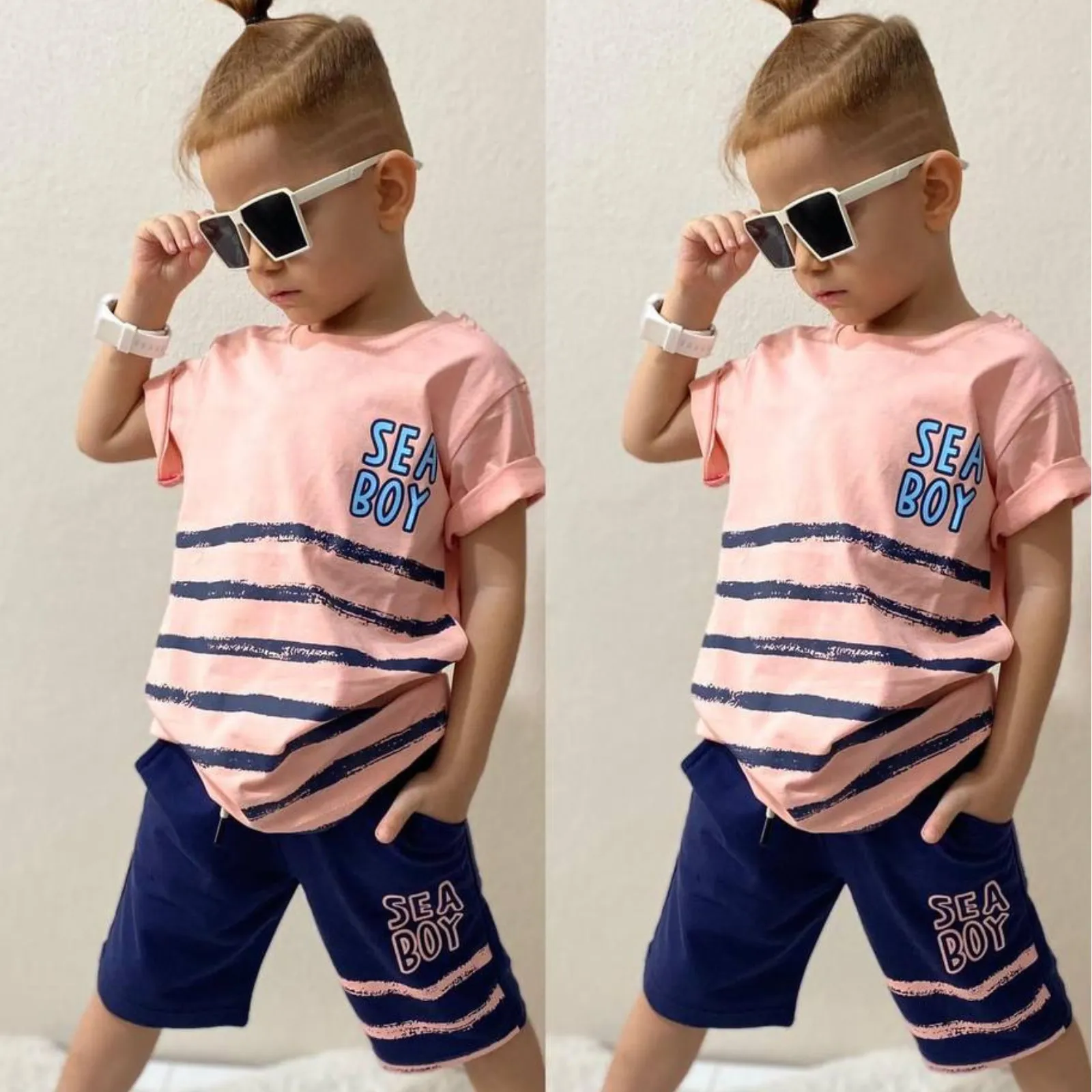 Sea Boys Shorts Set