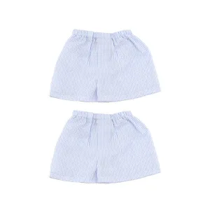 Seersucker Shorts - Baby Blue