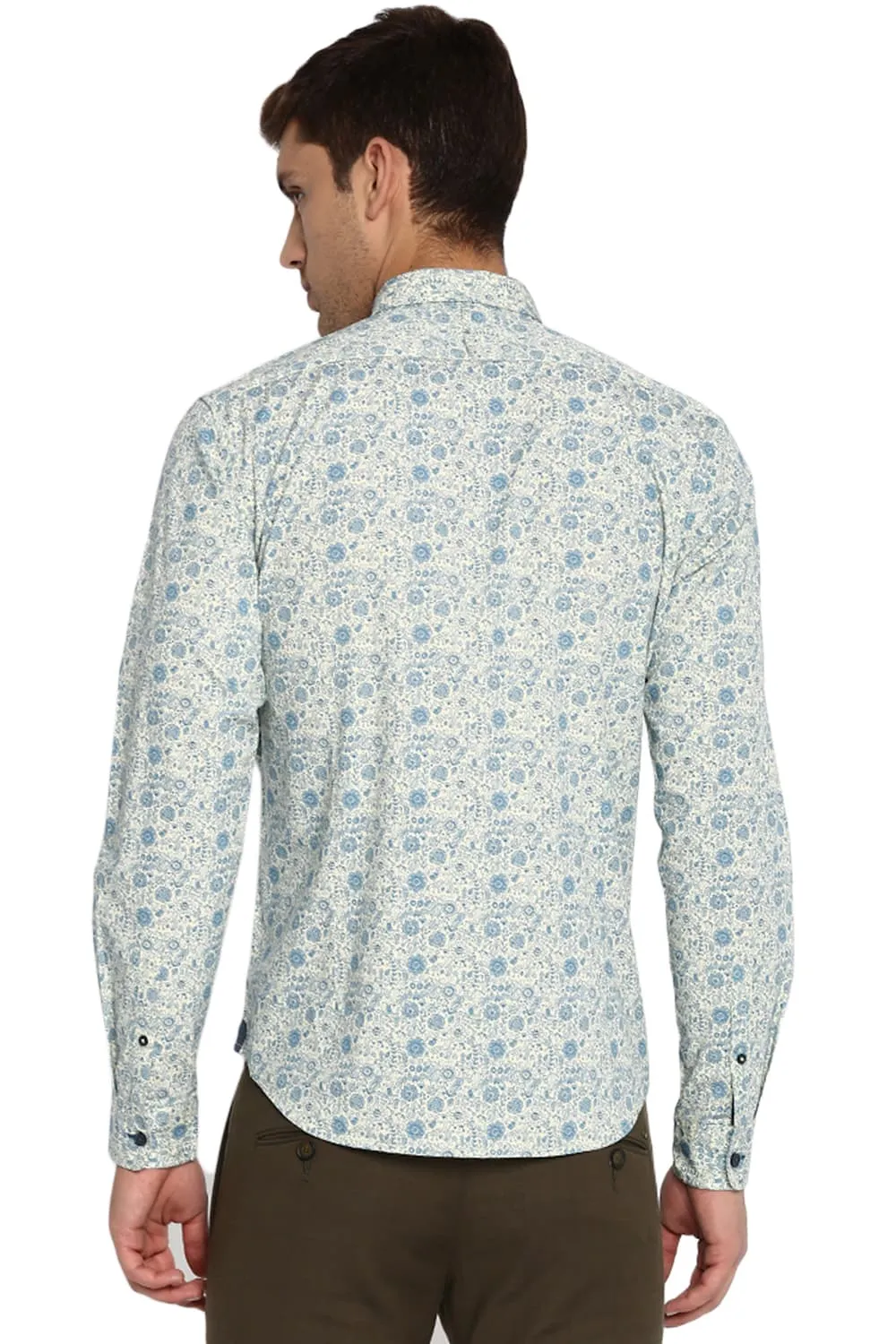 Slim Fit Printed Stretch Shirt