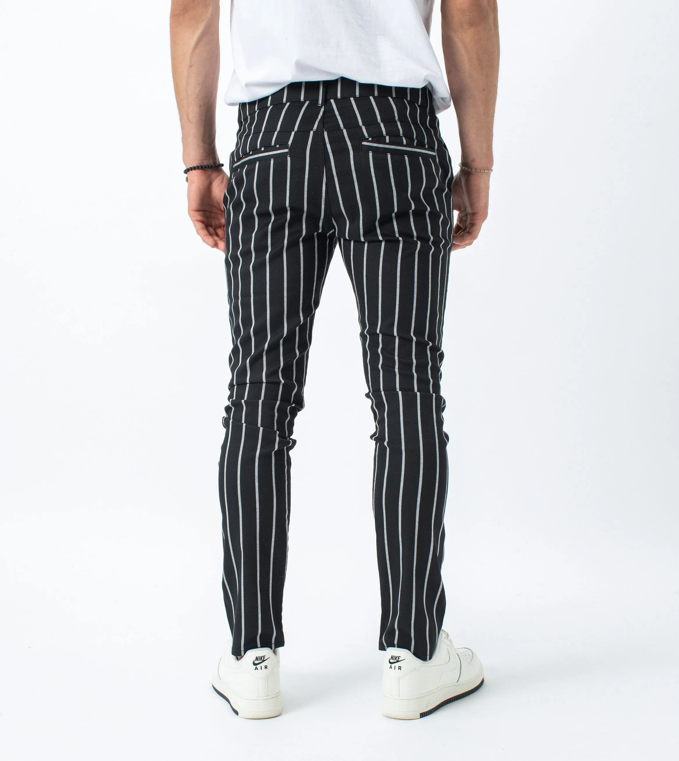 Stripe Snapshot Chino Black/Milk - Sale