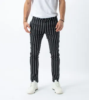 Stripe Snapshot Chino Black/Milk - Sale