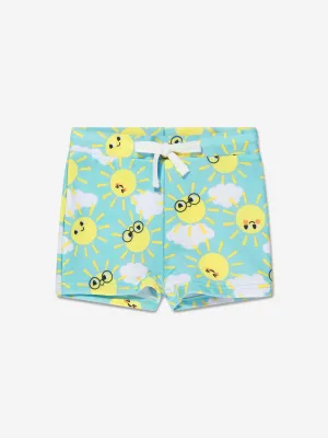 The Bonnie Mob Boys Sunshine Swim Shorts in Blue