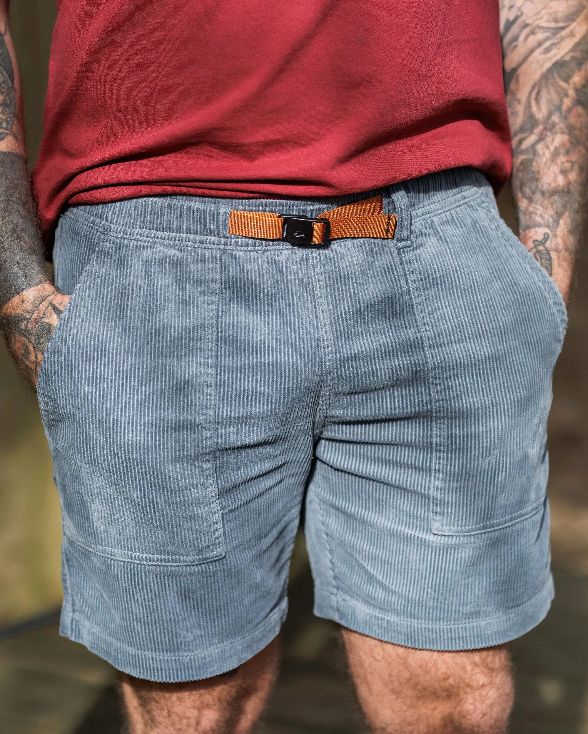 Topanga Cord Short - Storm Grey