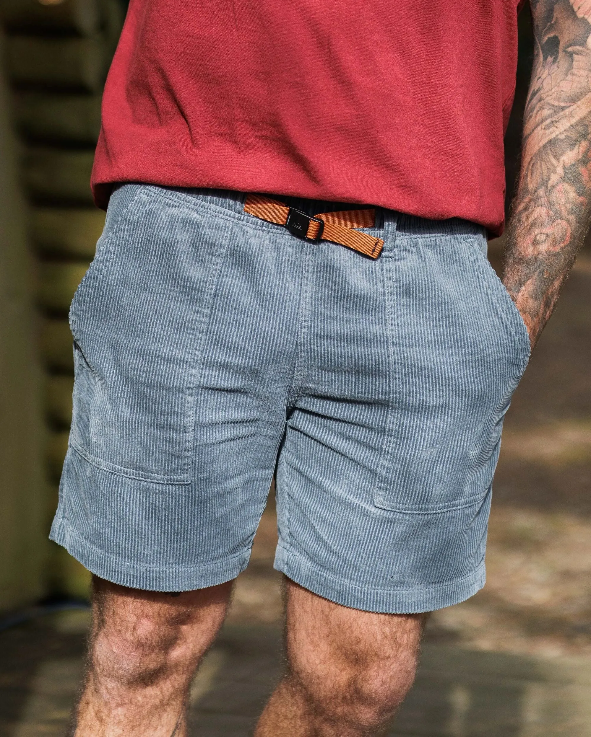 Topanga Cord Short - Storm Grey