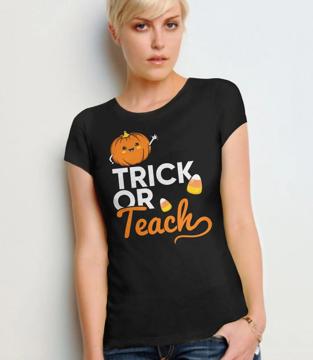 Trick or Teach Halloween Teacher T-Shirt