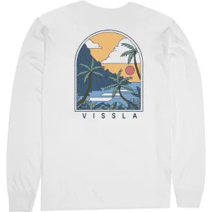 Vissla Bluffs Pocket L/S Tee-White