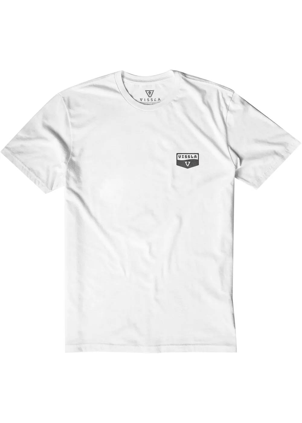 Vissla Wavy Heather Tee-White