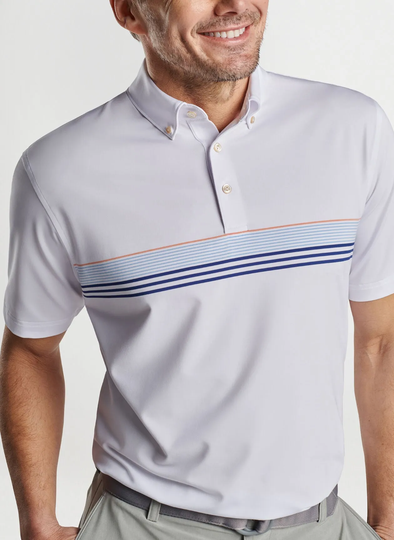 Wilburn Performance Jersey Polo (White)