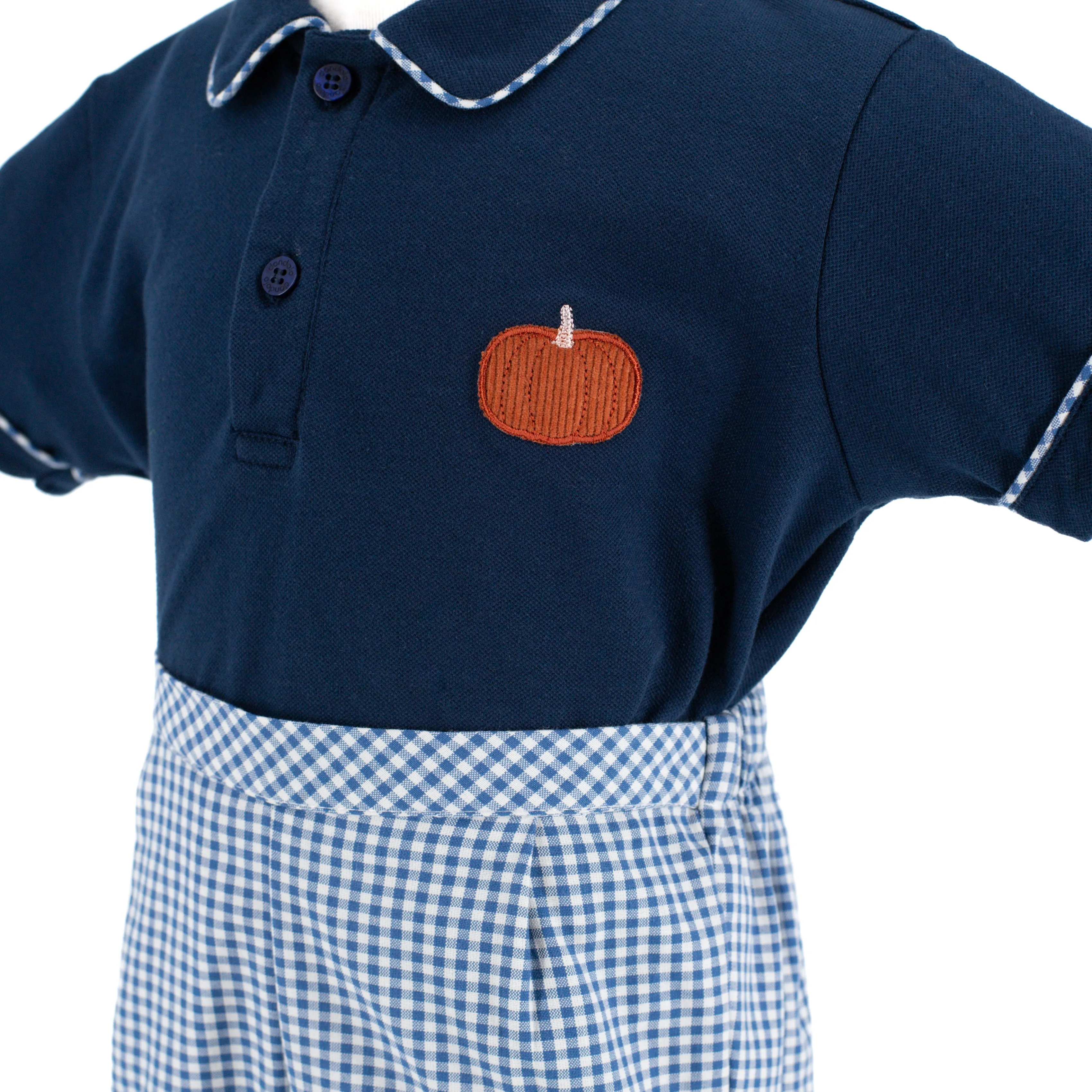 William Boy Polo Set - Classic Gingham Pumpkin