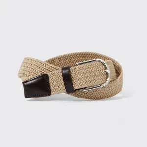 Woven Belt Rayon Light Brown 35mm